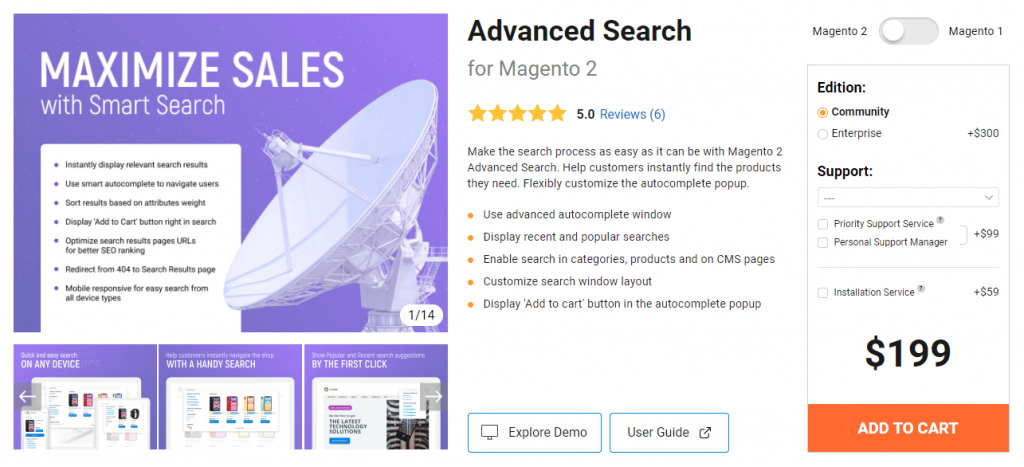 best Magento 2 search extension