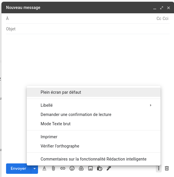 Avoir un accusé de réception de confirmation de lecture d'un courrier électronique dans Gmail