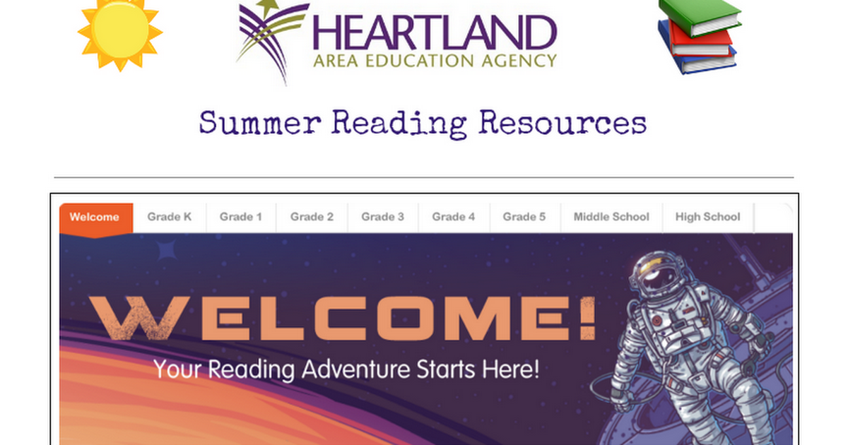 Summer Reading Resources