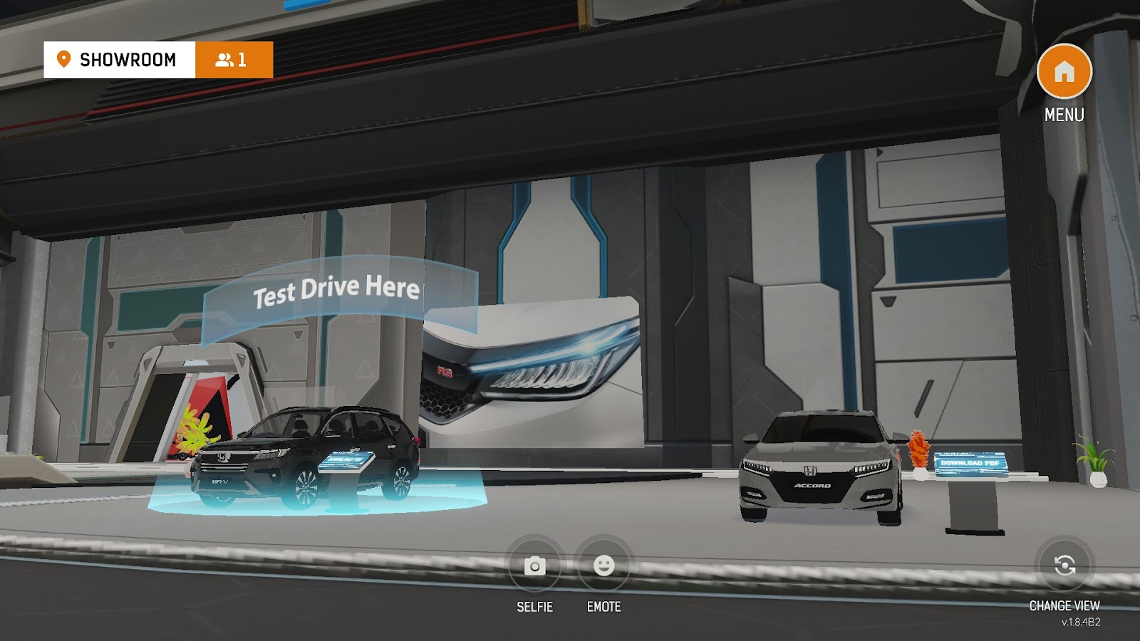 test drive mobil honda di virtual showroom