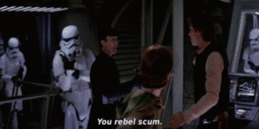 Star Wars Gifs As A Service — You rebel scum.