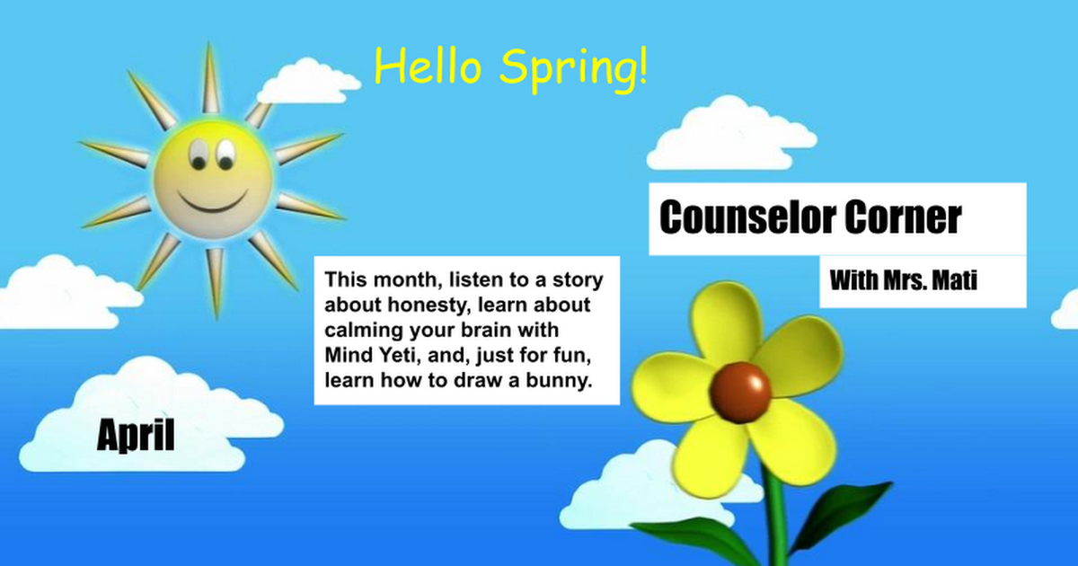 April Counselor Corner