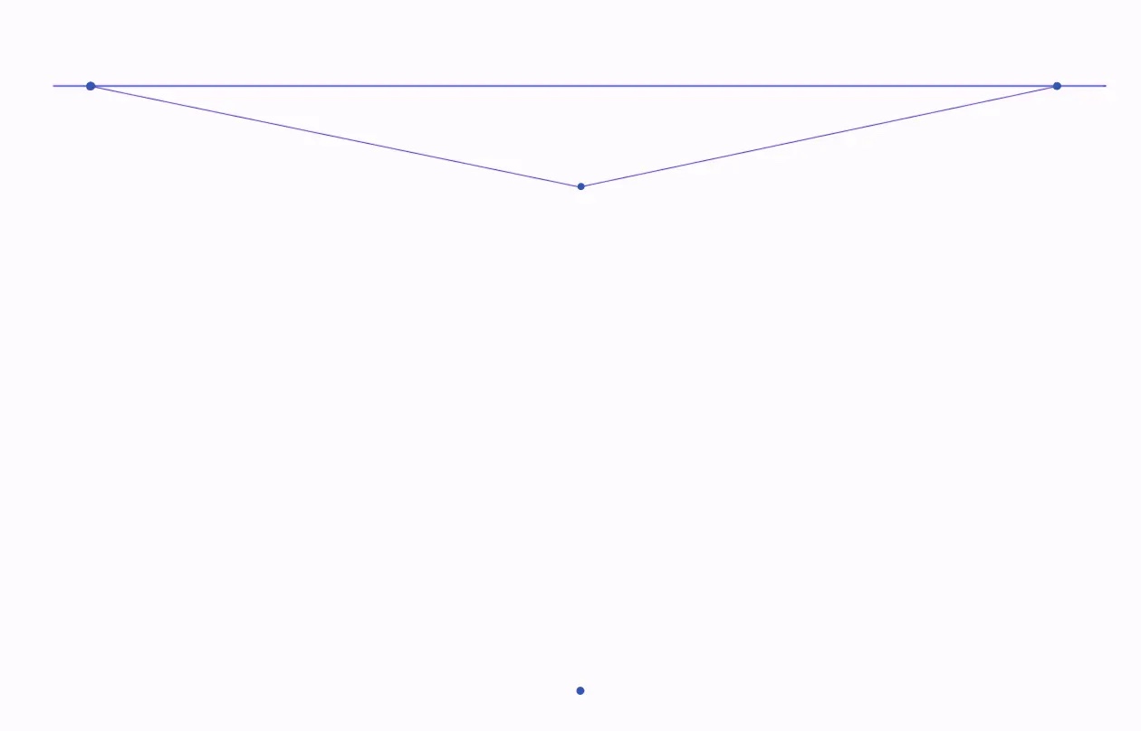 Рисование вершины куба в трехточечной перспективе