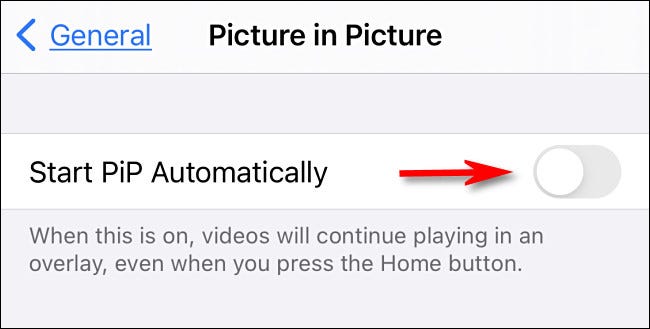 Aktifkan "Mulai PiP Secara Otomatis" | Cara Membagi Layar di iPhone untuk Multitasking