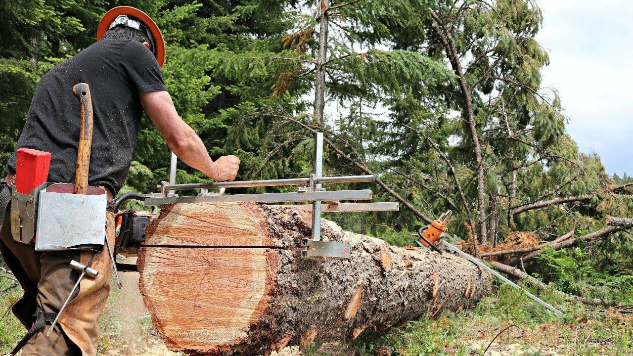 Testing Cheapest Chainsaw Mill on Amazon - YouTube