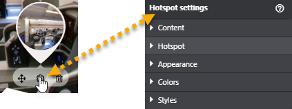 How to animate icons in the Hotspot plugin