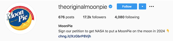 instagram bios moonpie