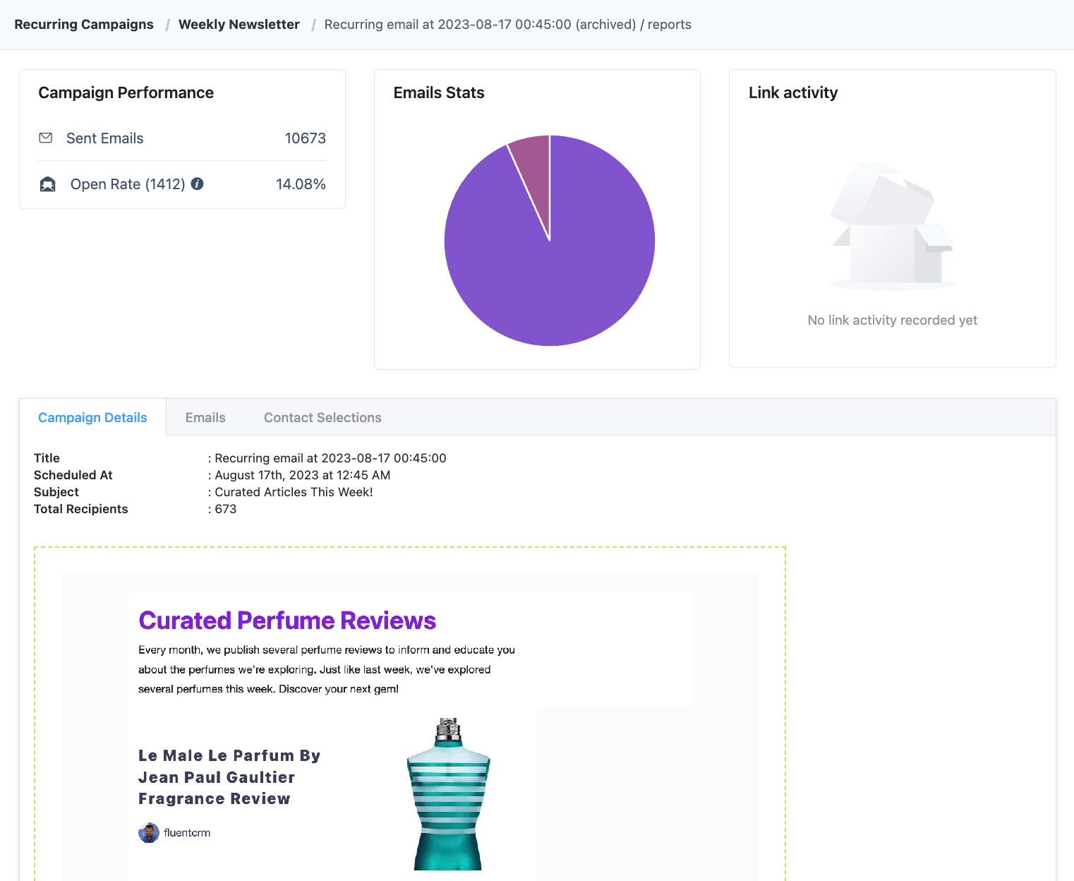 tracking wordpress newsletter automation campaign