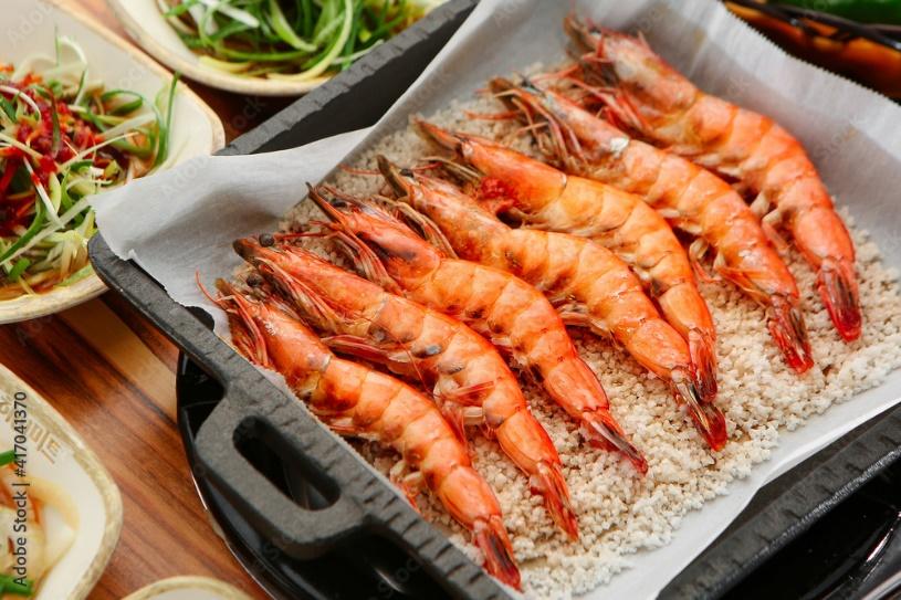 shrimp 새우 새우요리 대하구이 Stock Photo | Adobe Stock