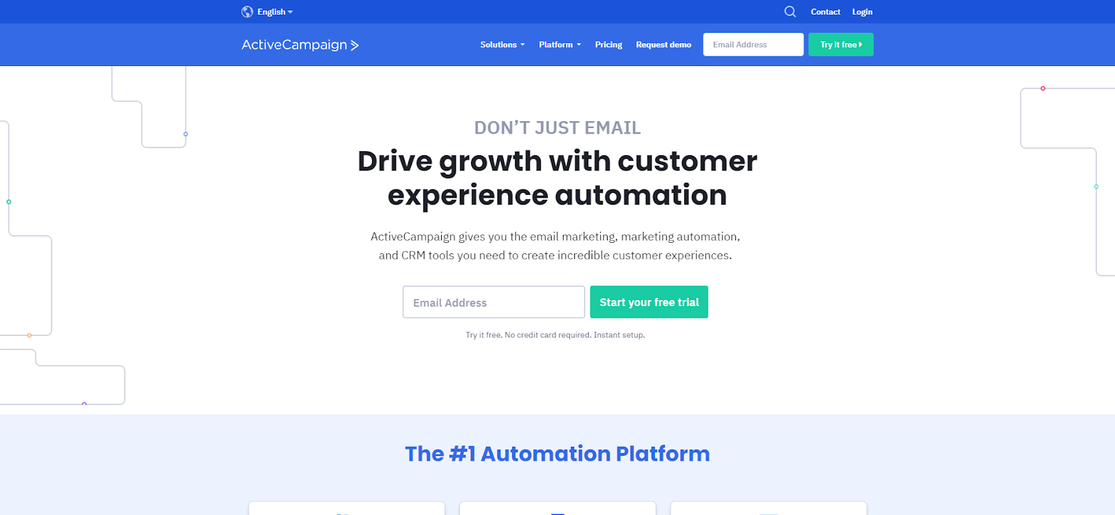 Email marketing automation tool - ActiveCampaign