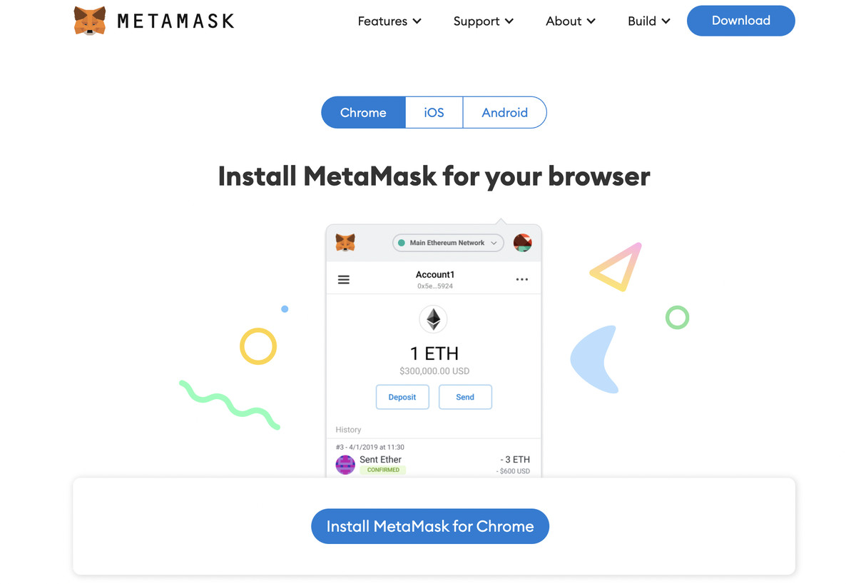 Blog Install MetaMask Logo