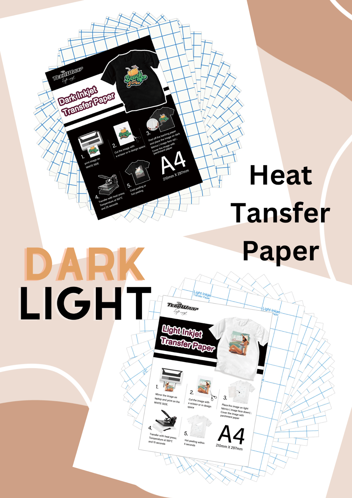 dark inkjet transfer paper