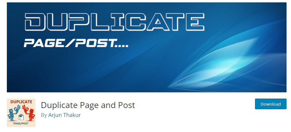 Duplicate Page/post plugin