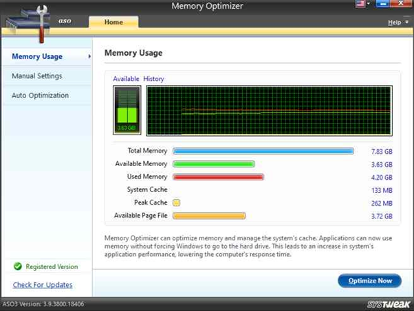 memory usage on your computer