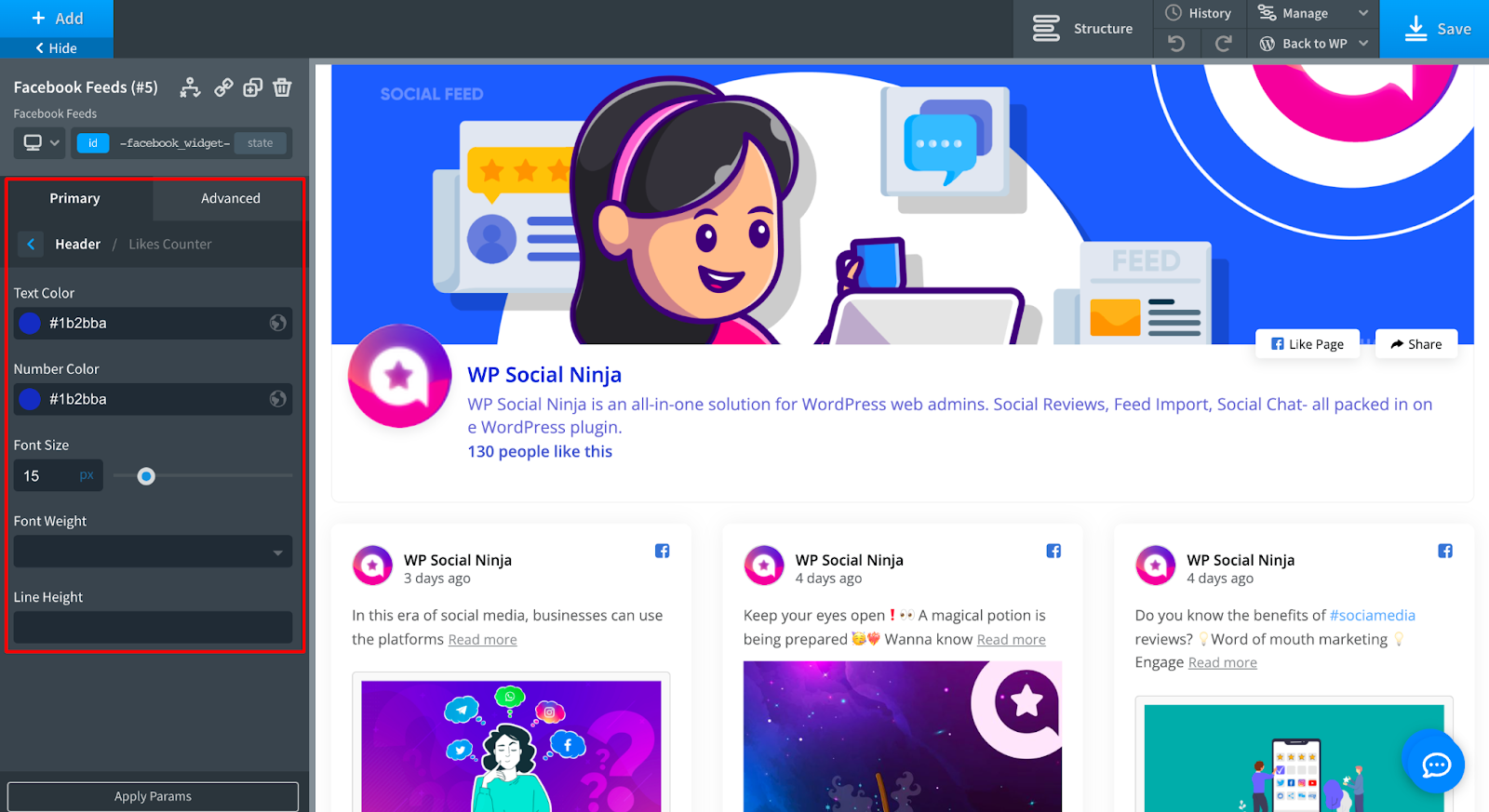 WP Social Ninja 3.5.0 Native Oxygen Page Builder Widget