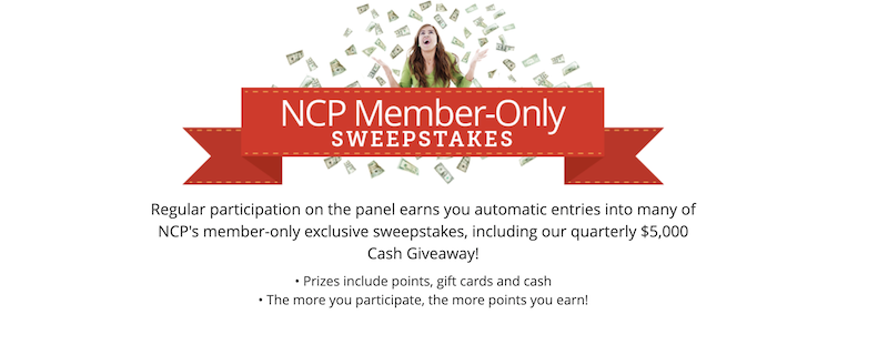 NCP Member only sweepstakes