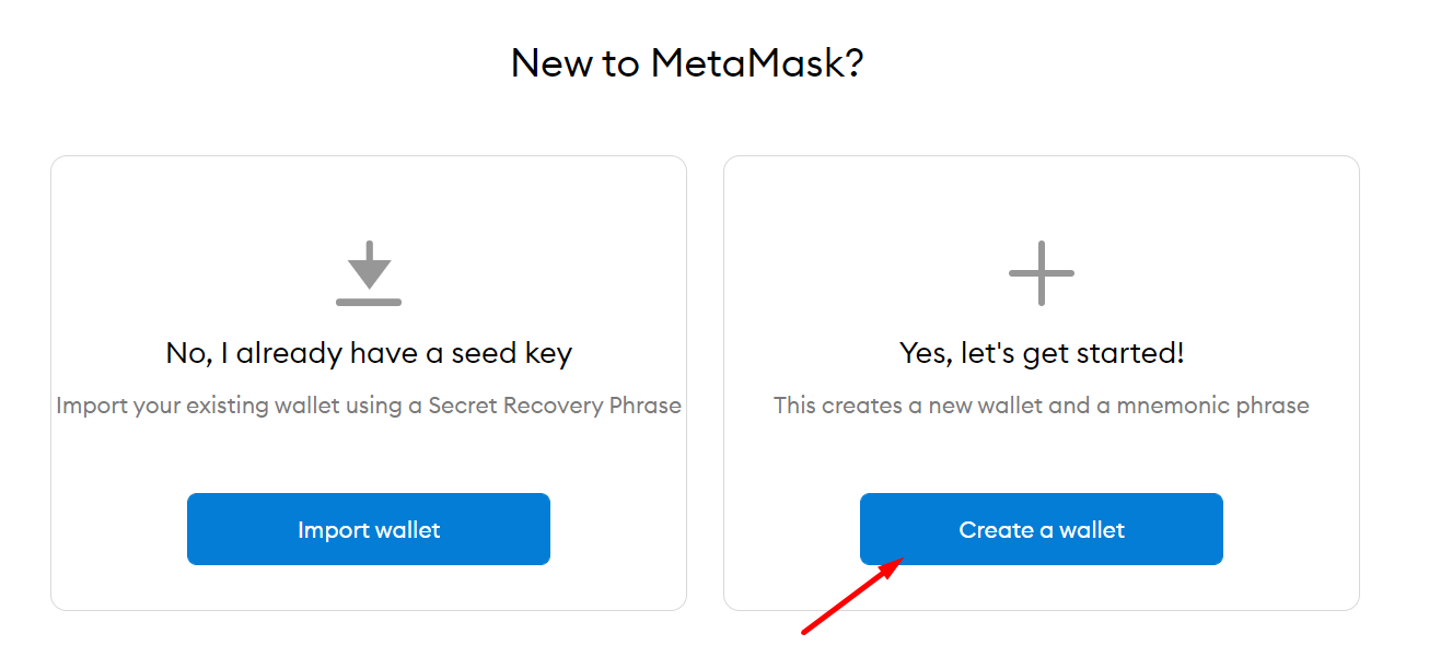How to create a MetaMask wallet