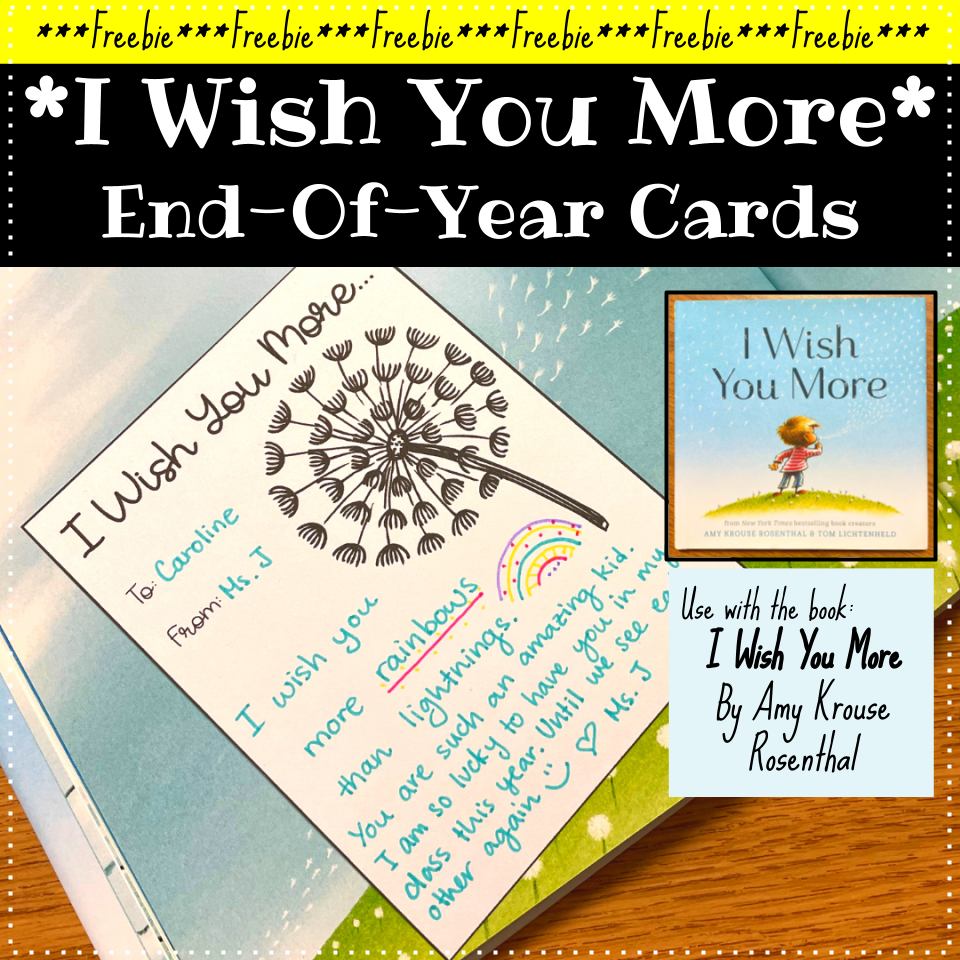 ***FREE*** Farewell Cards (I Wish You More)