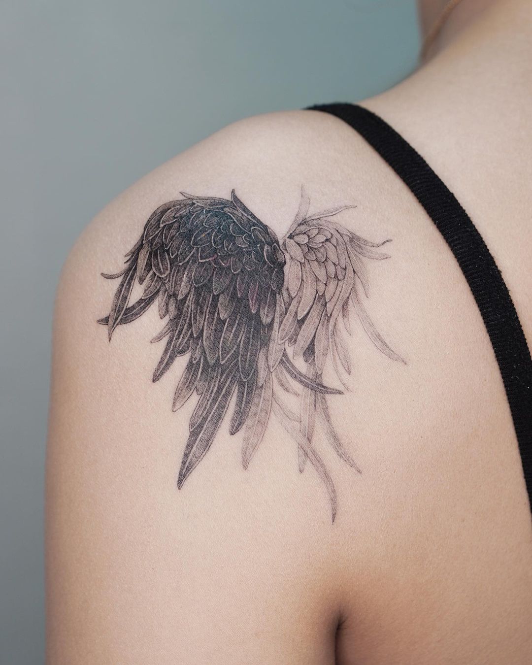 Wonderful Small Wings Tattoo