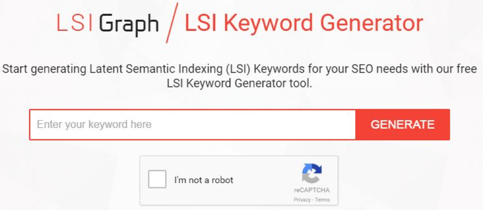 Sử dụng công cụ  LSI Keyword Generator - lsi keyword là gì