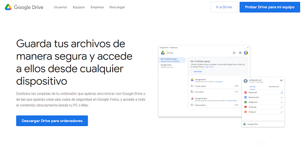 Instalar Google Drive para ordenadores