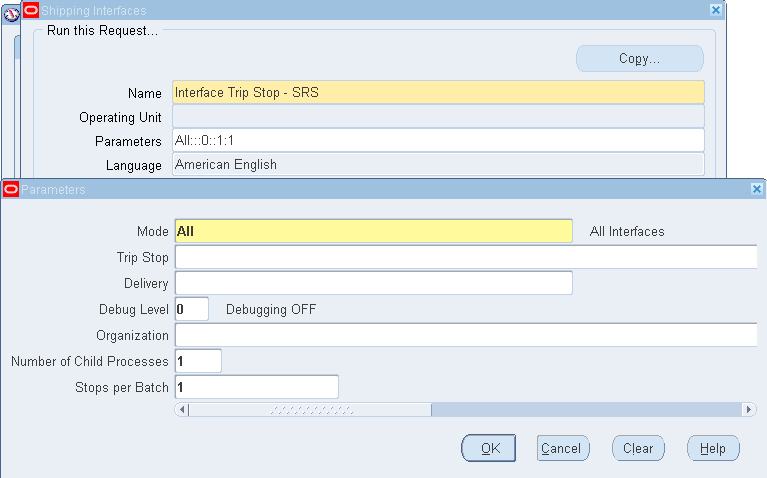 interface trip stop errors