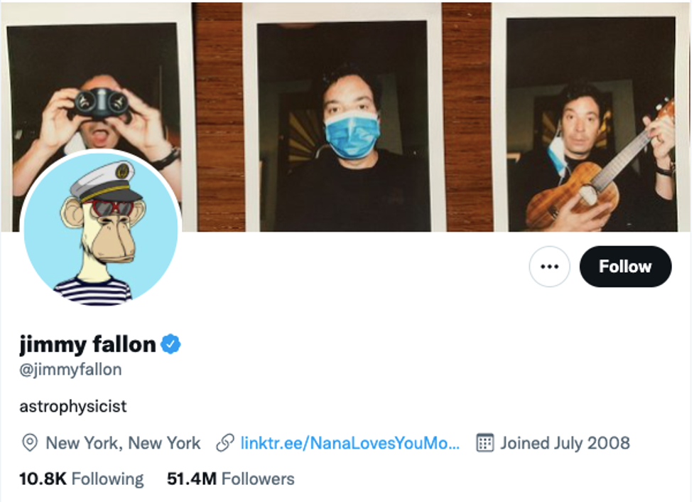 Jimmy Fallon'ın Twitter hesabı