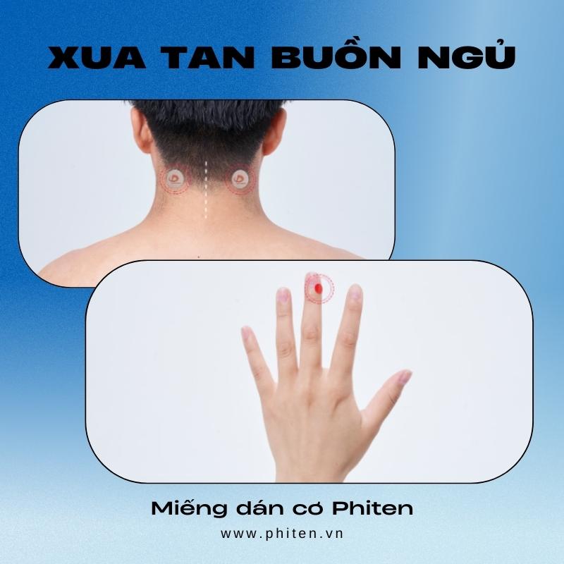 Xua tan buồn ngủ với miếng dán cơ Phiten