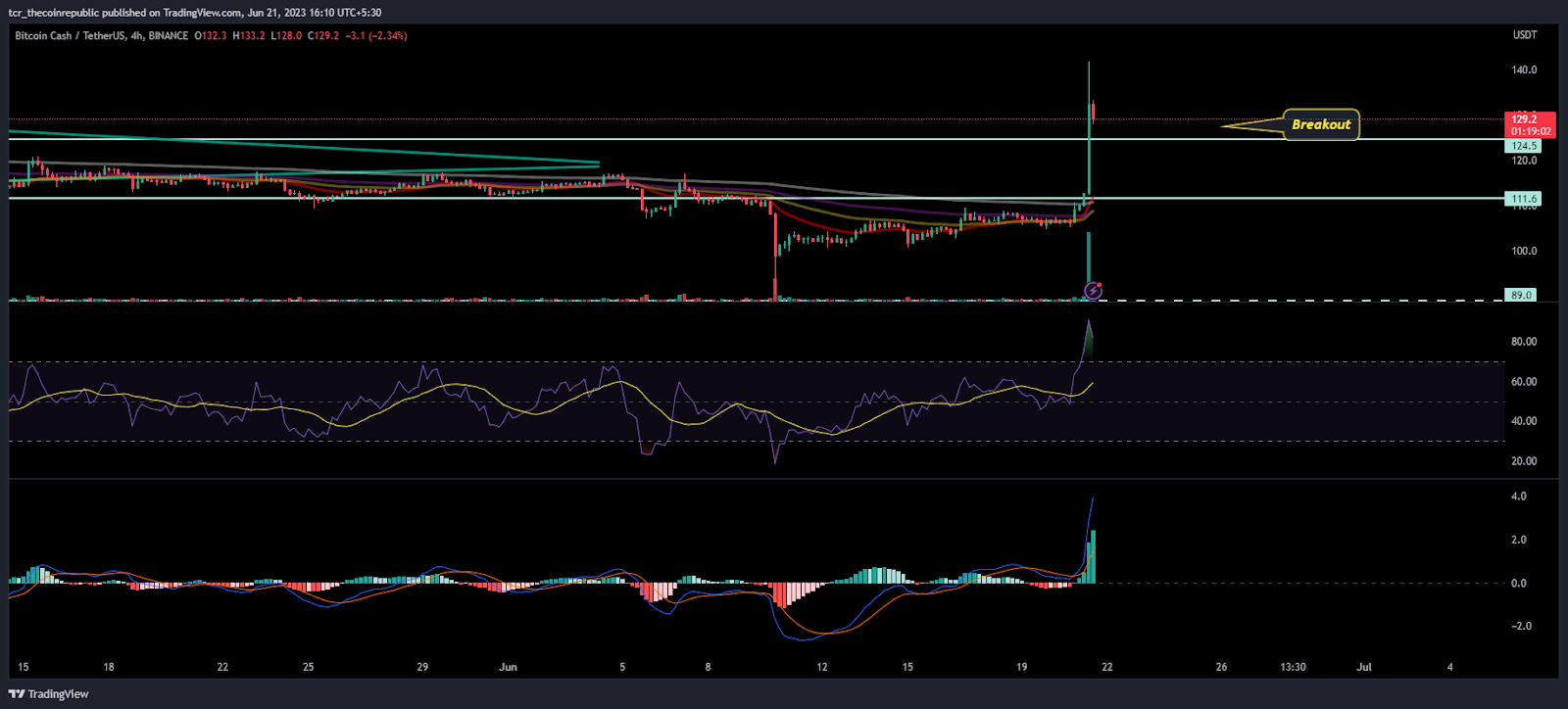 BCH Price Analysis: BCH Shows Intraday Gain of 21%, What Next?