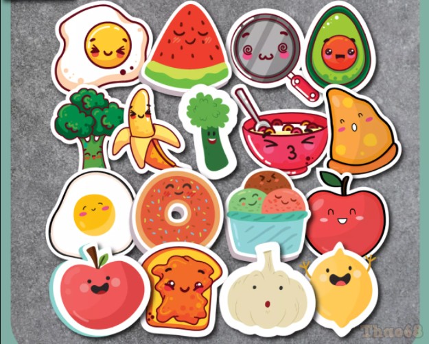 hình vẽ sticker cute