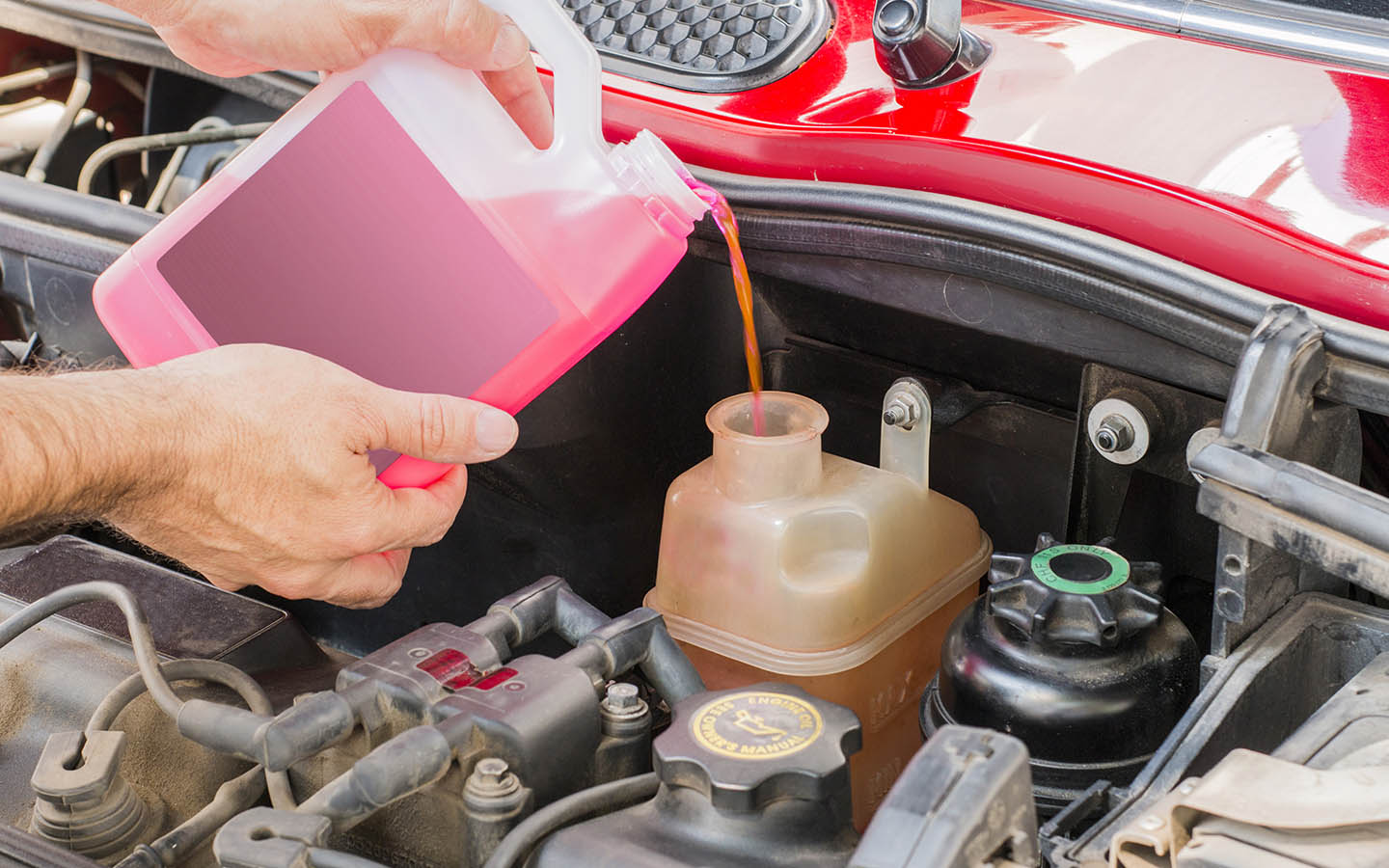 low coolant level does not efficiently takes up engine heat