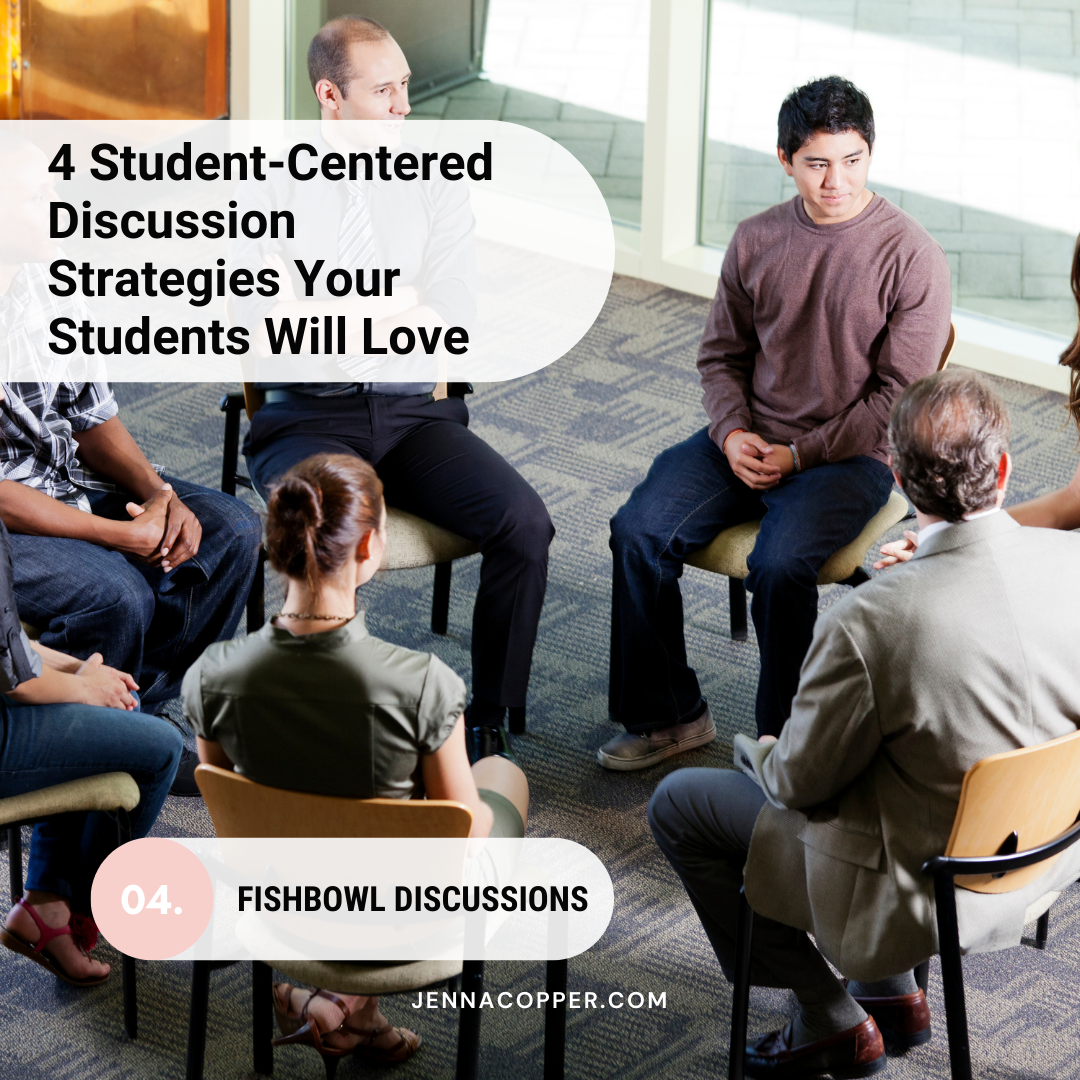 This article explains four student led discussion strategies that are perfect for high school or middle school students. These include both small group and whole class discussion activities and ideas.