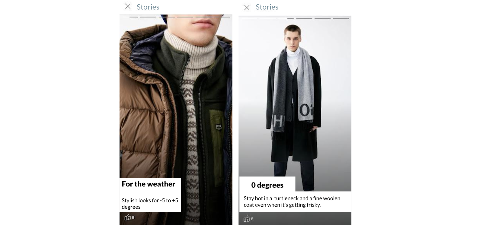 In-App Stories in an E-Commerce App to Retain Customers