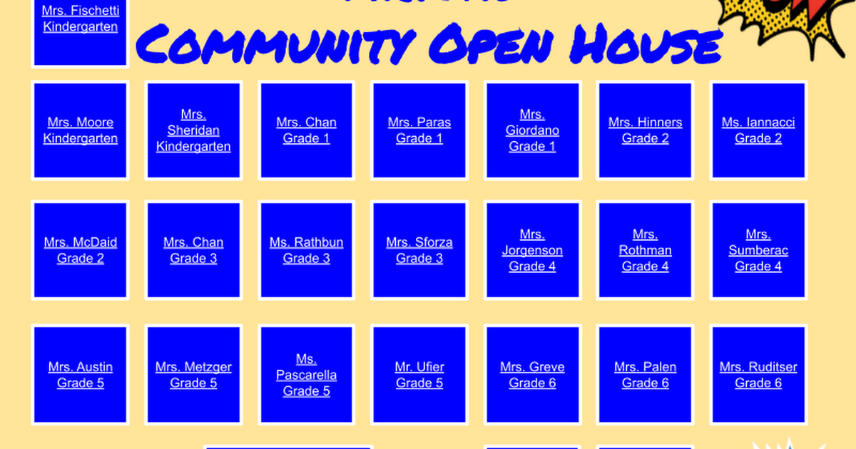 Virtual Community Open House