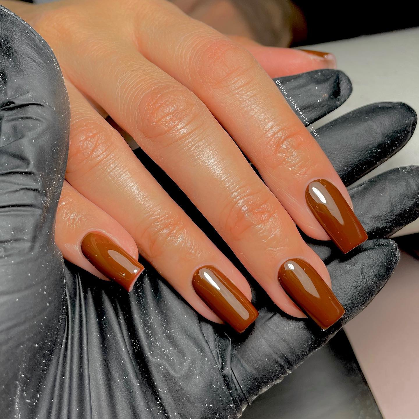 Deep Chocolate Fall Nails