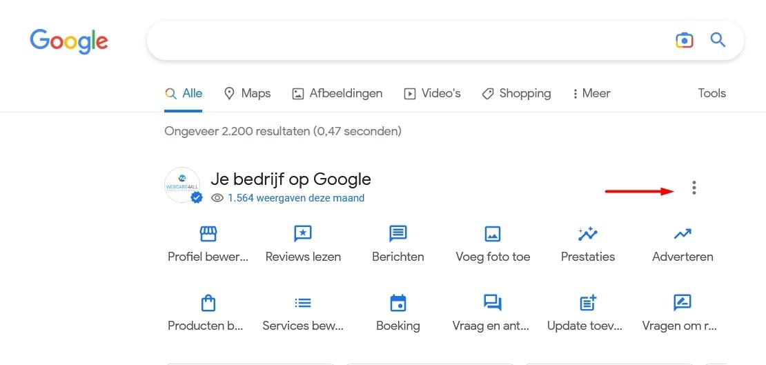 gebruiker toevoegen aan google bedrijfs profiel 1