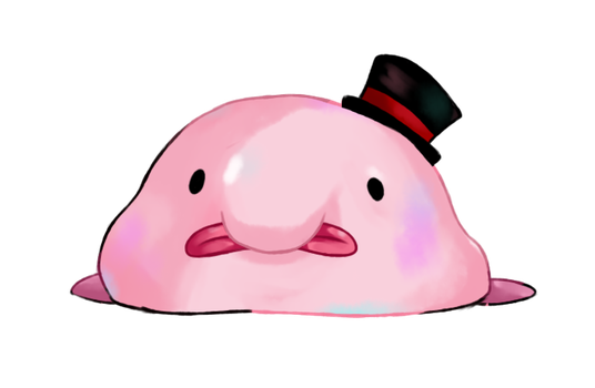 Image result for blobfish drawing