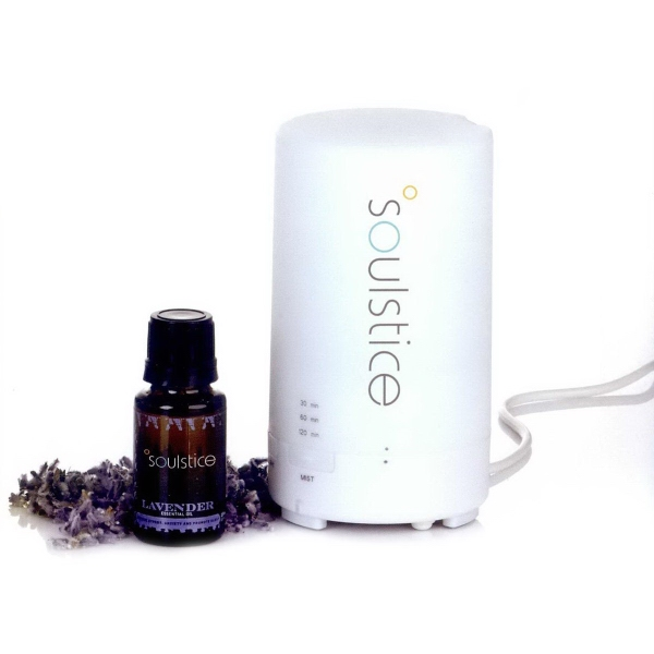 an electronic diffuser and essential oil