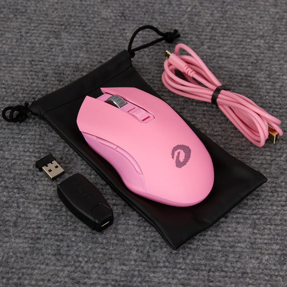 2. Chuột DareU EM905 PRO Pink Wireless