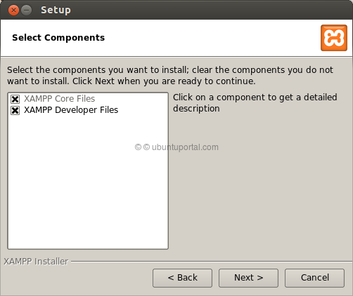 Installation wizard XAMPP 2