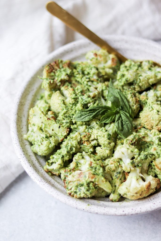 vegan pesto cauliflower