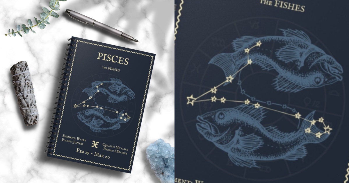 Pisces gift ideas  notebook