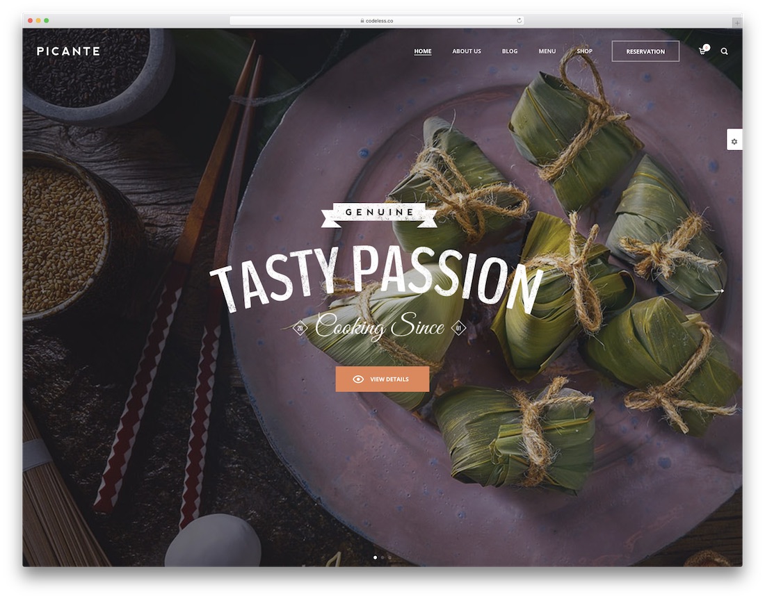 tema wordpress de entrega de comida picante