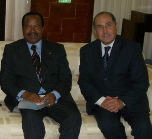  Hubert Haddad and Paul BIYA, president of the republic of Cameroun