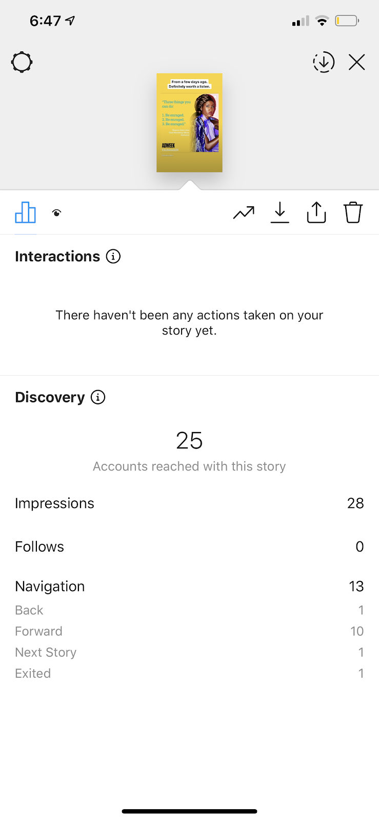 instagram stories analytics