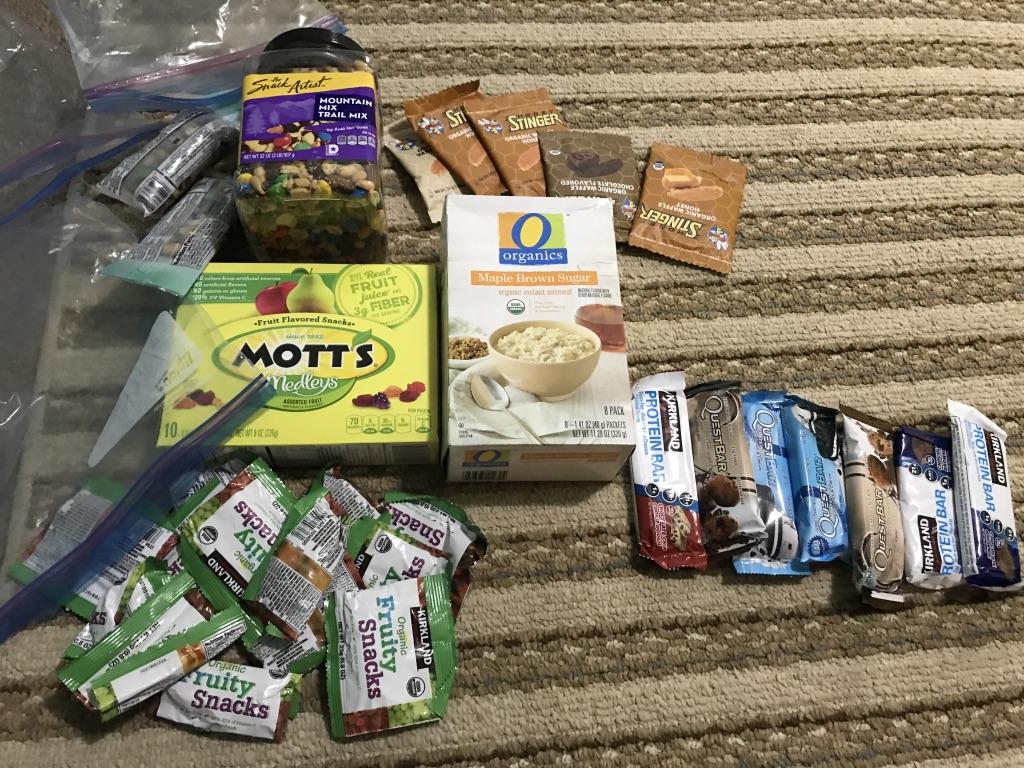 lunch food for colorado trail through hike