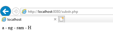 Resultado PHP Substr