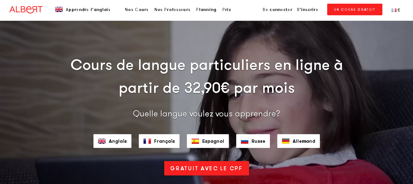 Chez Albert Learning, apprendre des langues presque gratuit