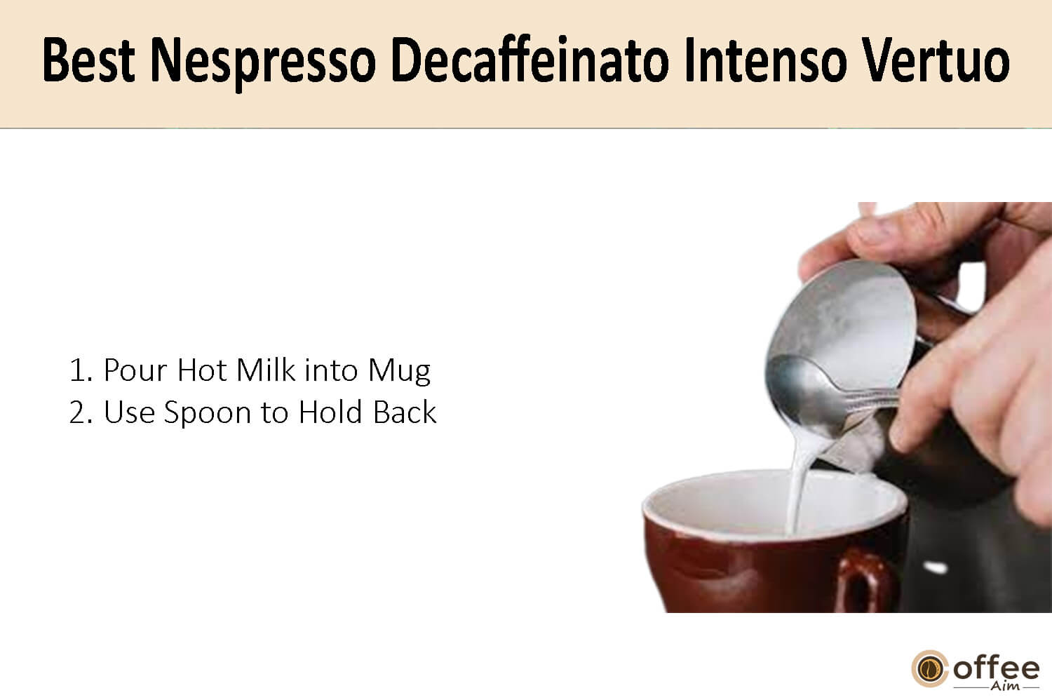 In this image, I clarify the preparation instructions for crafting the finest Altissio Decaffeinato Nespresso Vertuo coffee pod.