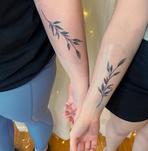 Botanical Friendship Tattoo